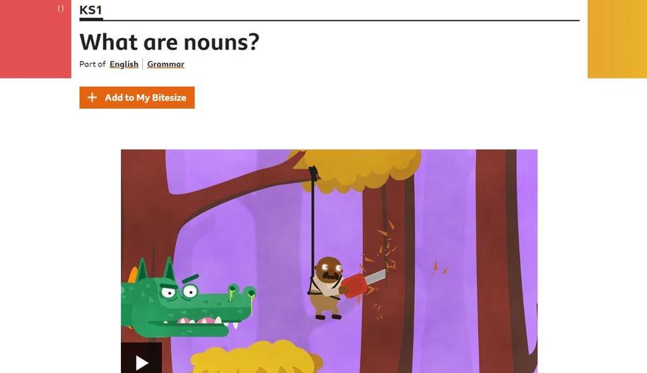 BBC Bitesize Nouns
